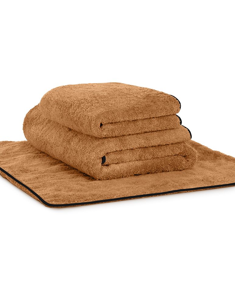 Serviette de bain | Macchiato Liseré Noir