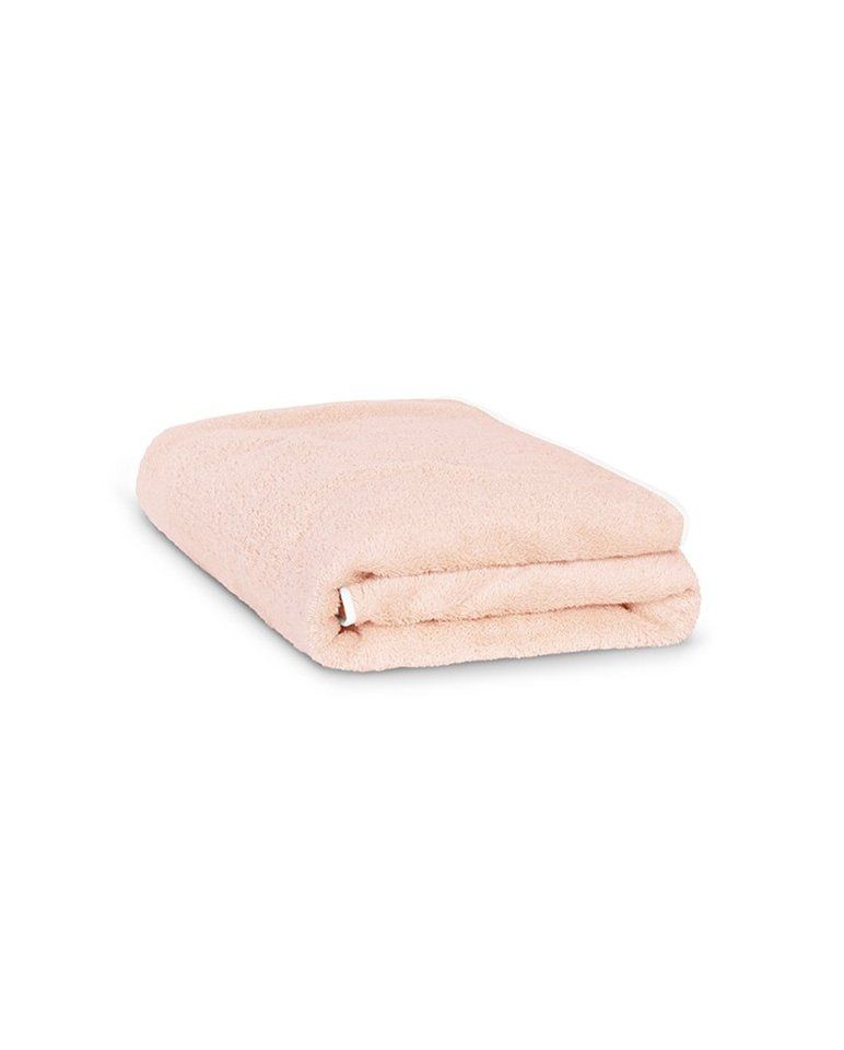 Serviette de bain | Rose Poudré Liseré Blanc