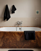 Bath Towel | Black with Black Border