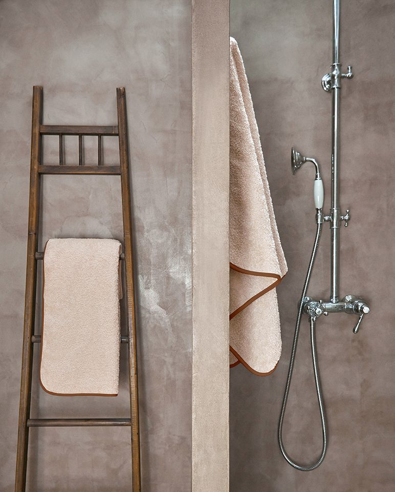 Bath Towel | Sand Auburn Trim