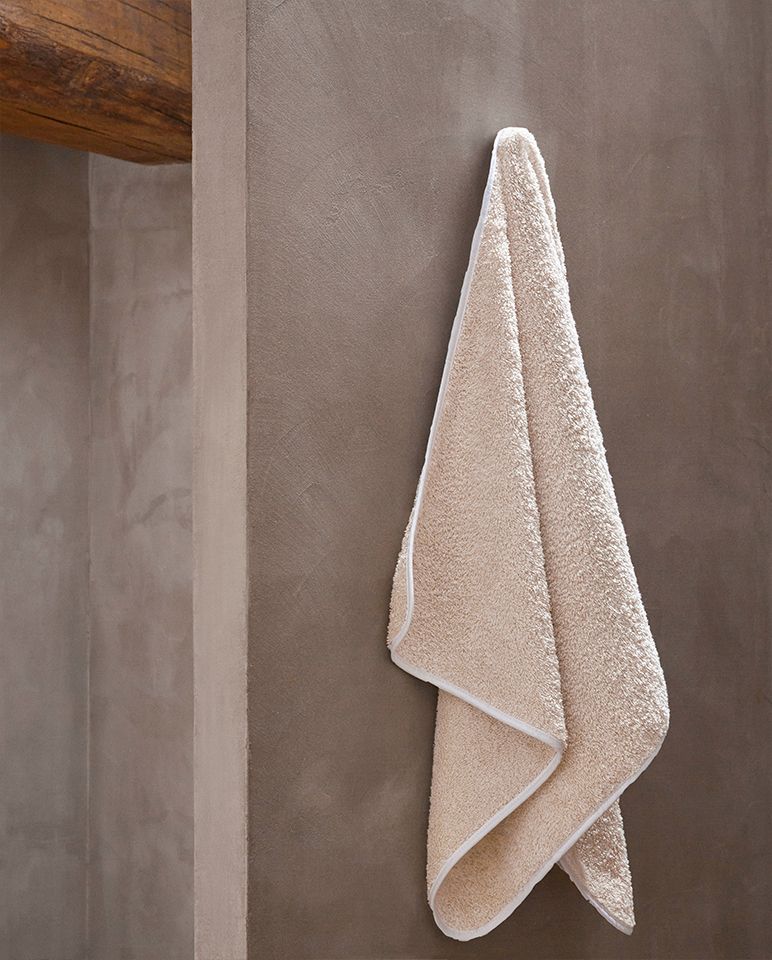 Bath Towel | Sand White Trim