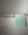 Bath Towel | Opal Green with White Border