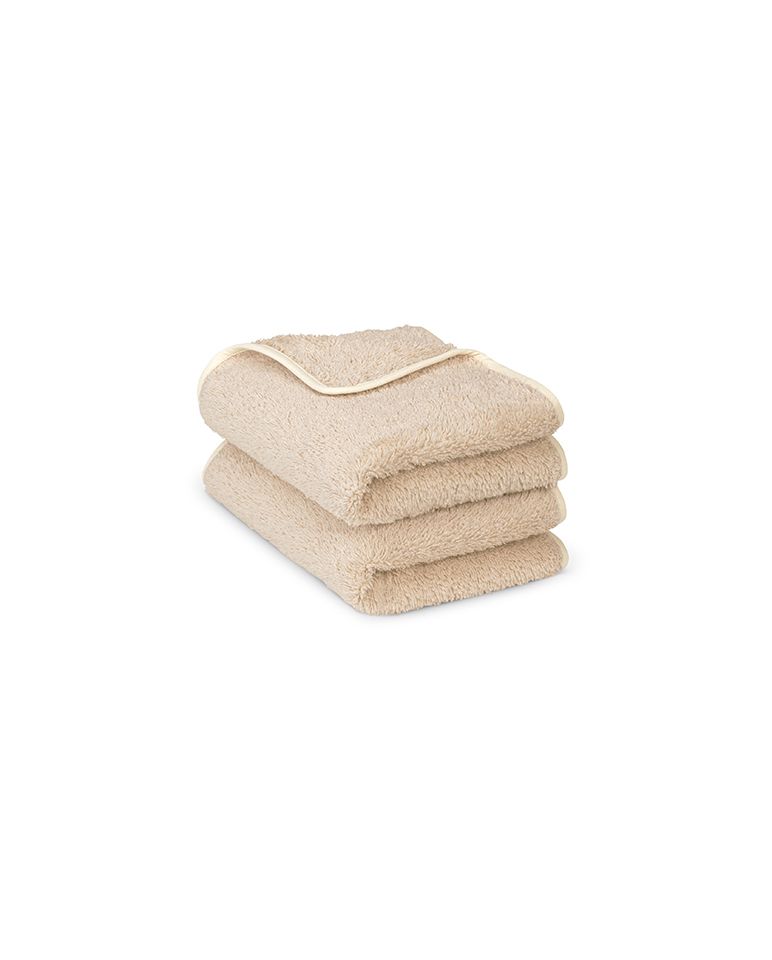 Paire de serviettes mains ou visage | Sable
