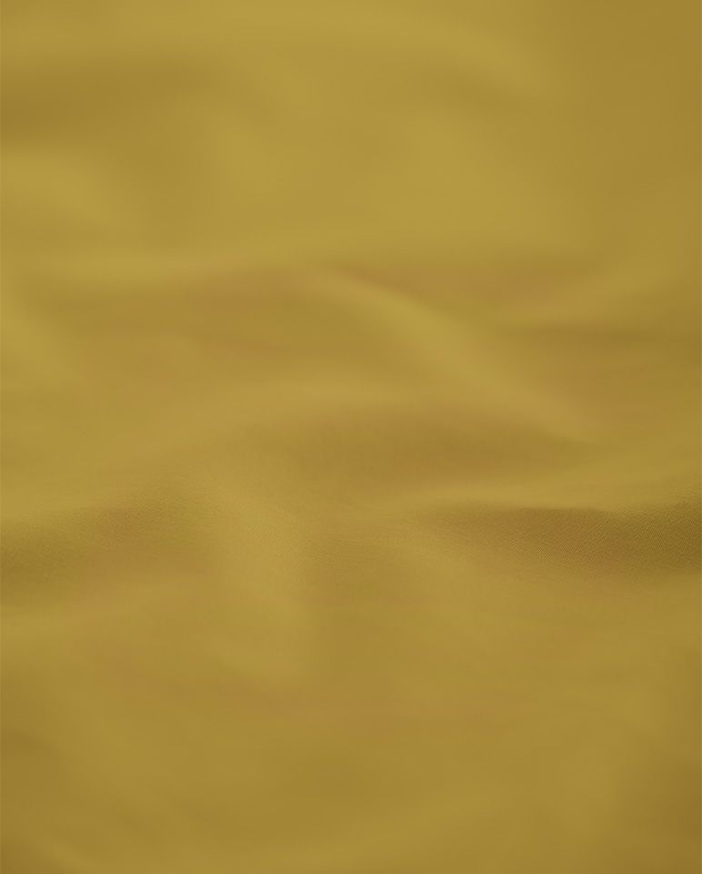 Pair of Cotton Percale Pillowcases | Bronze Green with White Piping