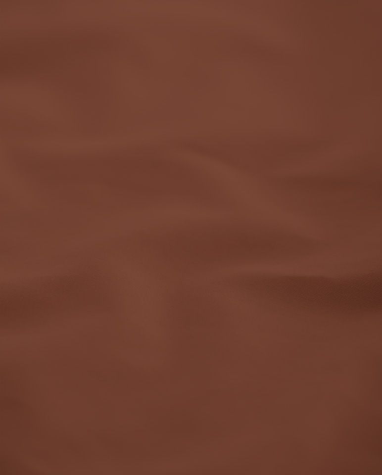 Paire de taies d'oreiller Percale de coton | Chocolat Liseré Noir
