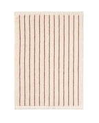 Striped bath mat | Arbois Beige / Chocolate