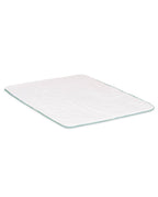 Tapis de bain | Blanc Liseré Bleu Givré