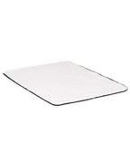 Bath Mat | White with Black Border