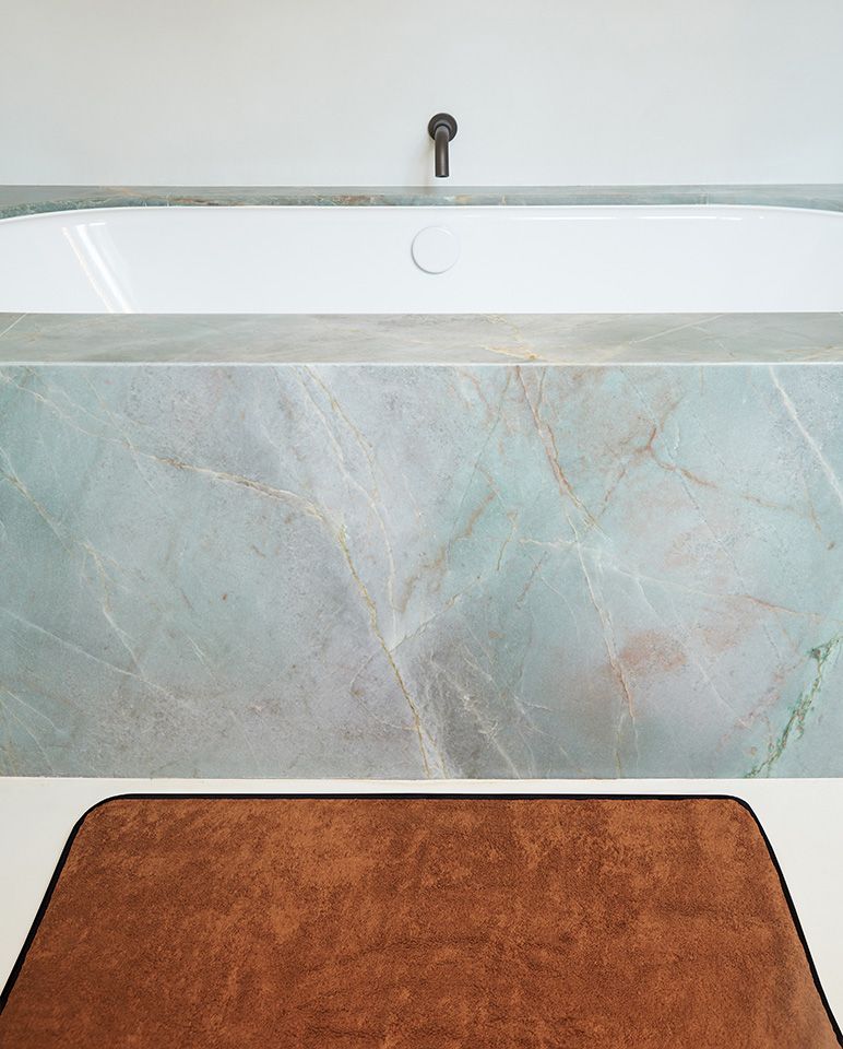 Tapis de bain | Caramel Liseré Noir