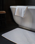 Bath Mat | White with Vanilla Trim