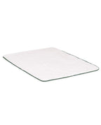 Tapis de bain | Blanc Liseré Vert Anglais