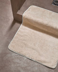 Bath Mat | Sand with White Border
