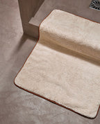 Tapis de bain | Sable Liseré Brun Auburn