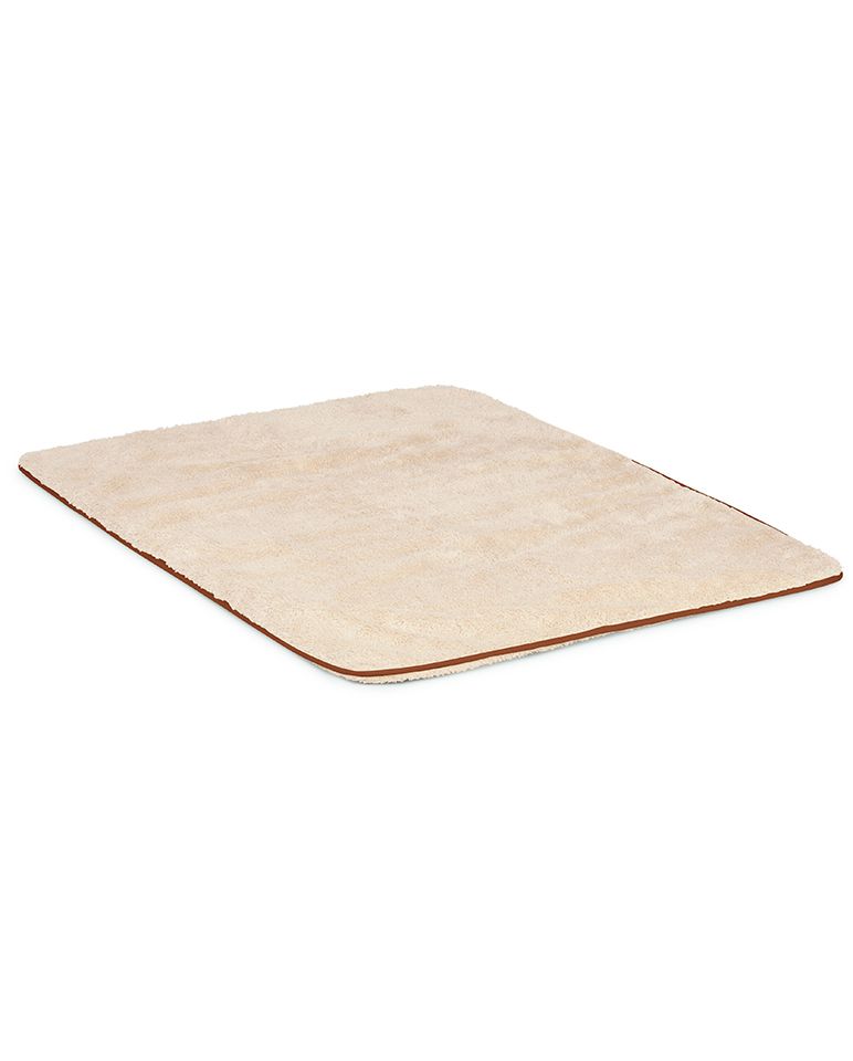 Tapis de bain | Sable Liseré Brun Auburn