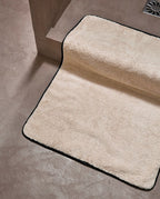 Tapis de bain | Sable Liseré Noir