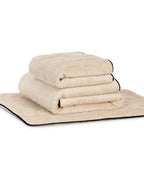 Tapis de bain | Sable Liseré Noir