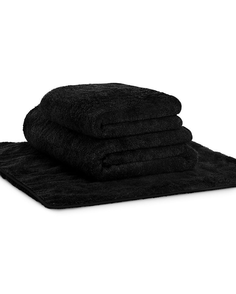 Tapis de bain | Noir Liseré Noir