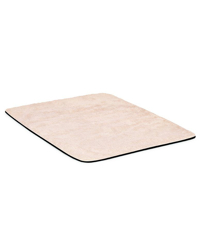 Tapis de bain | Rose Poudré Liseré Noir