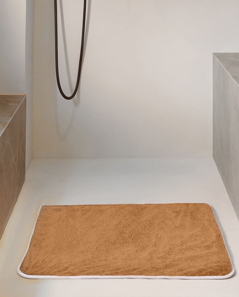 Tapis de bain | Macchiato Liseré Blanc