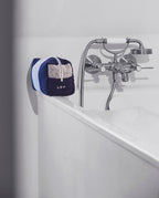 Trousse de toilette éponge | Bleu Océan / Crème