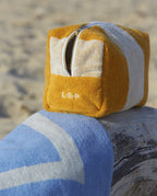 Trousse de toilette éponge | Jaune Gold / Crème