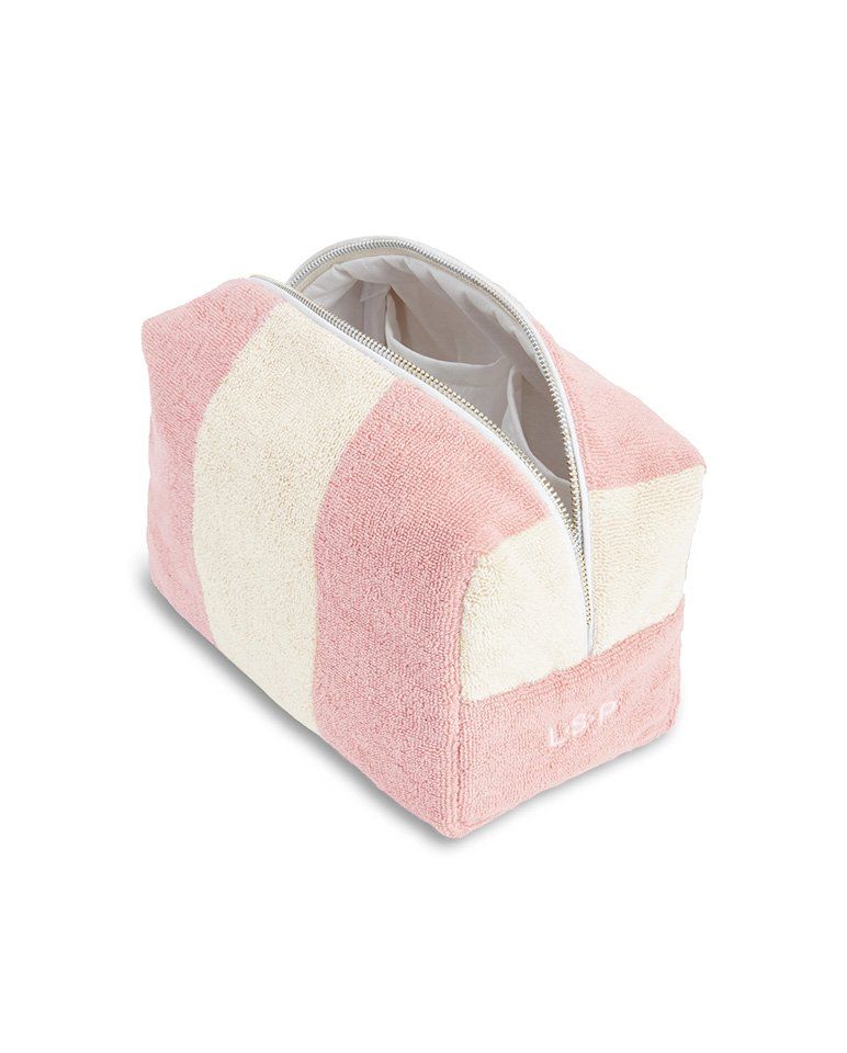 Trousse de toilette éponge | Rose Nymphe / Crème