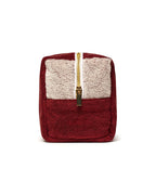 Sponge Wash Bag | Garnet Red / Cream