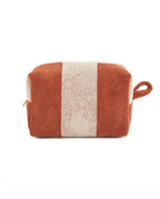 Sponge toiletry bag | Rust / Cream